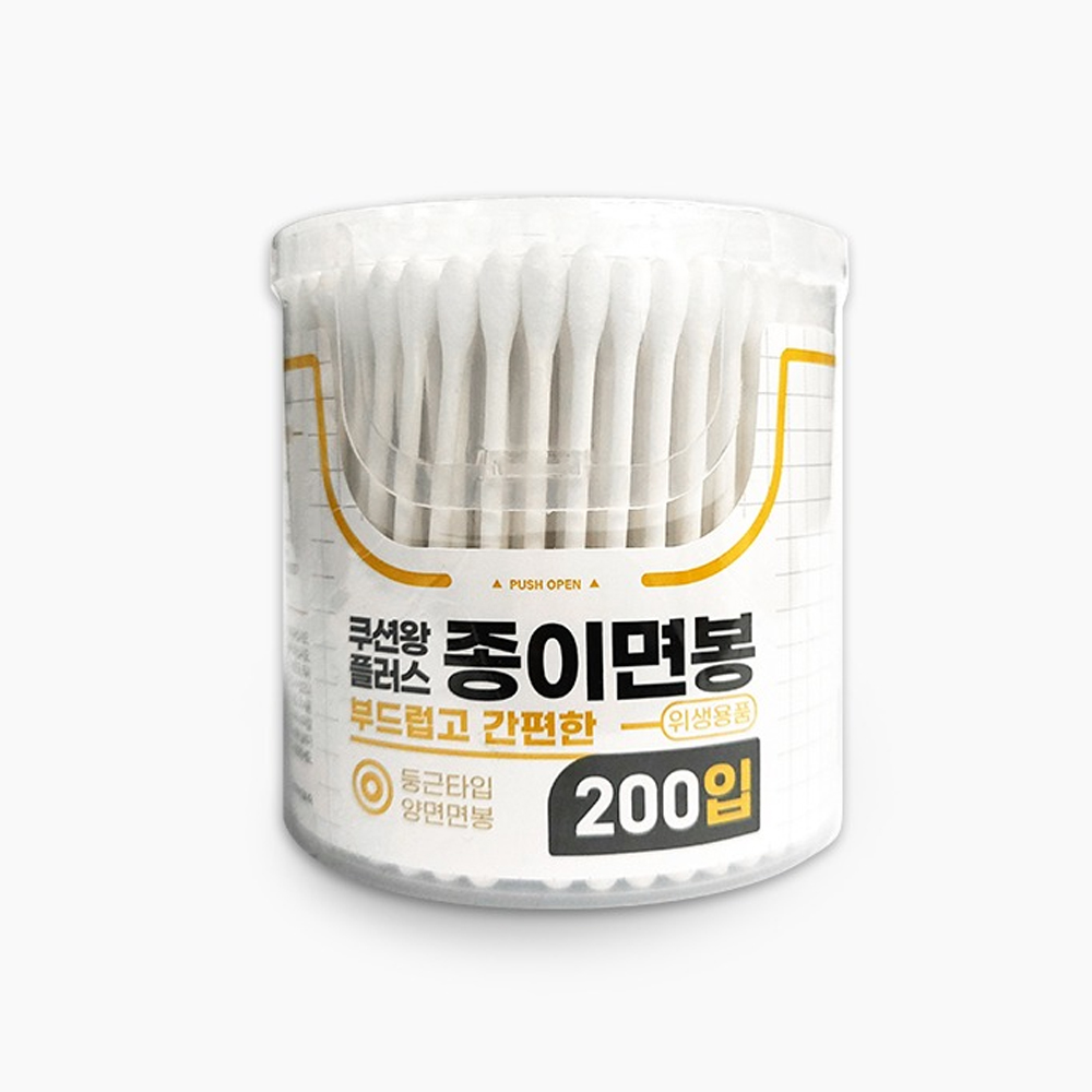 회오리 나무면봉 화장 여드름 엠보형 400입 X 5개 총 2000개 - 상세 이미지 5