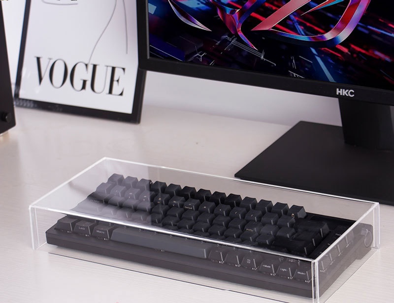 라슈에뜨 키보드 커버 투명 아크릴 방수 보호 튼튼한 마우스 키보드 덮개 먼지 보호 케이스