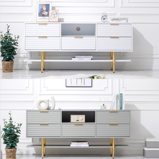 템파보드 거실장 높은 거실장 오디오 장 키 큰 거실장