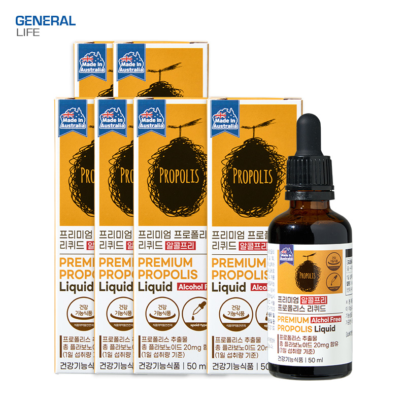 무알콜 프로폴리스 리퀴드 원액 호주산 50ml, 6개