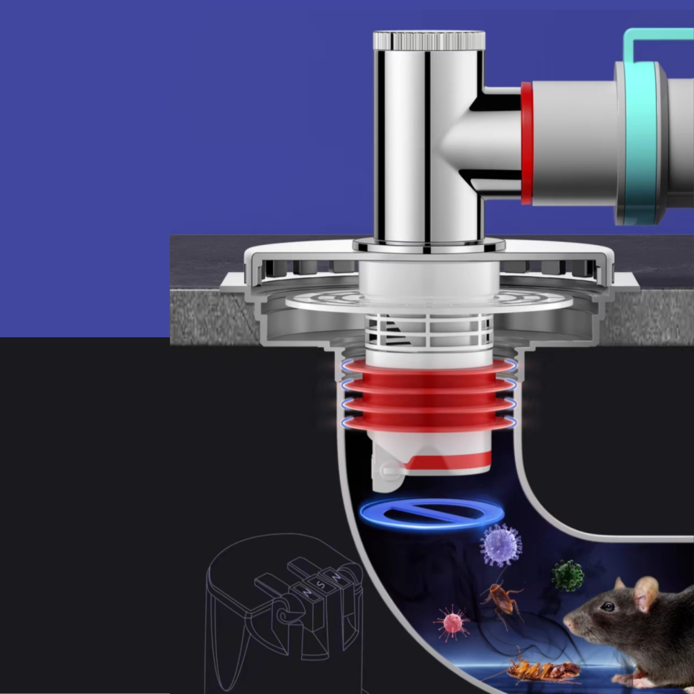 [듀얼]욕실 세탁기트랩 하수구덮개 베란다 세탁실트랩 냄새차단 건조기 배수구연결