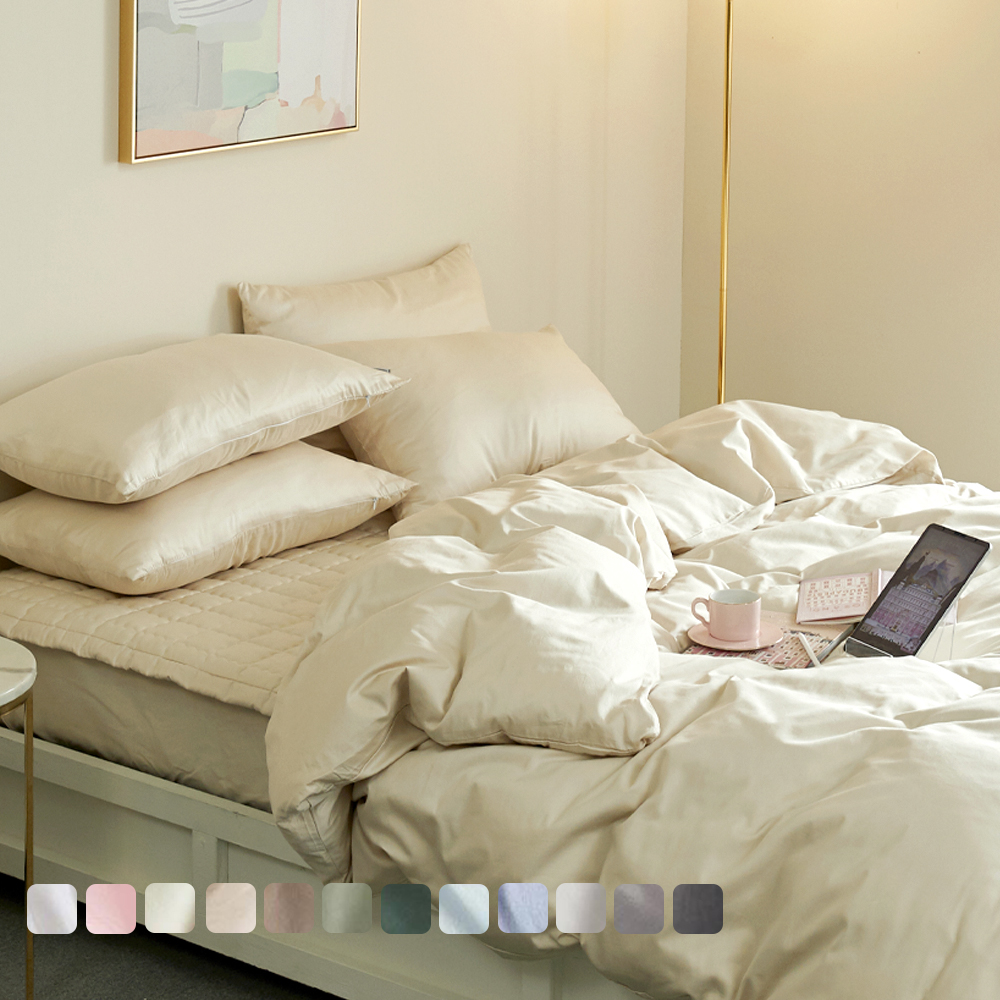 바운티풀 호텔침구 순면100% 솔리드 이불베개커버세트 SS
