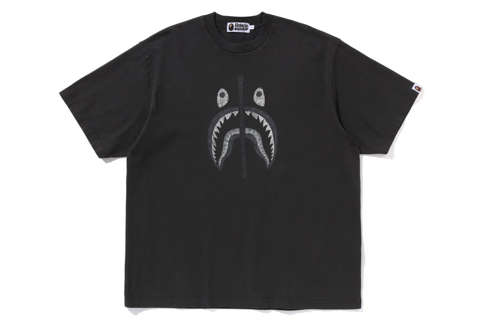 베이프 반팔티 GARMENT DYE SHARK RELAXED FIT TEE 2월 신상 1K80-109-316 - 상세 이미지 2