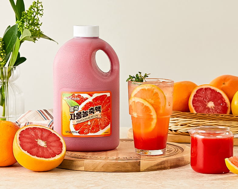 흥국 자몽 농축액 플러스 1.5L 2개 에이드 원액 시럽 - 메인 이미지