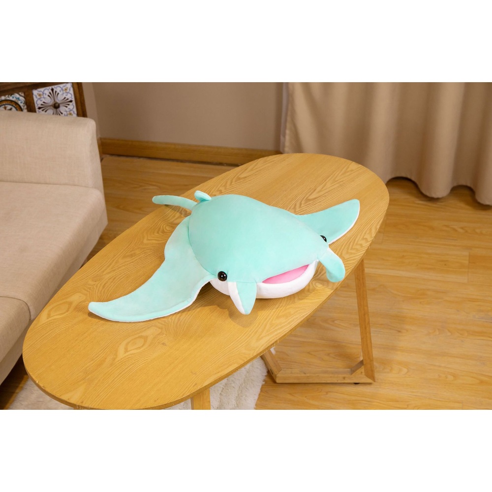 애착 인형 봉제 아기 물고기 선물 안고자는 물고기 미니 하늘색 소형 60x70cm 이미지 6