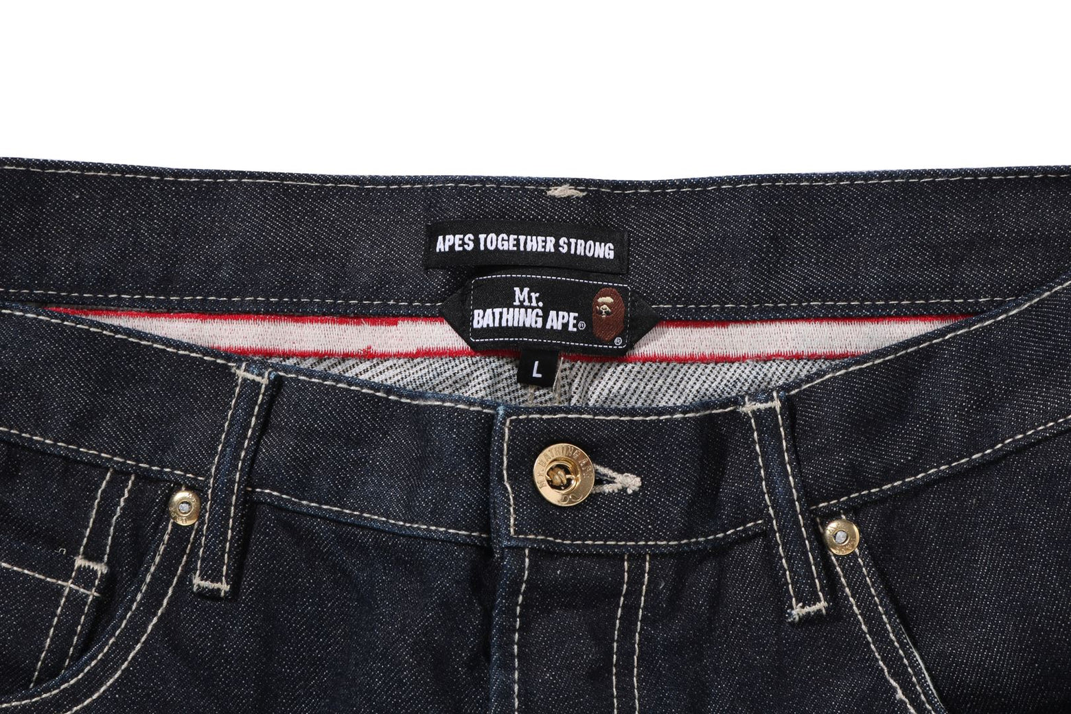 베이프 바지 REGULAR FIT DENIM PANTS 7K80-150-302 - 상세 이미지 3