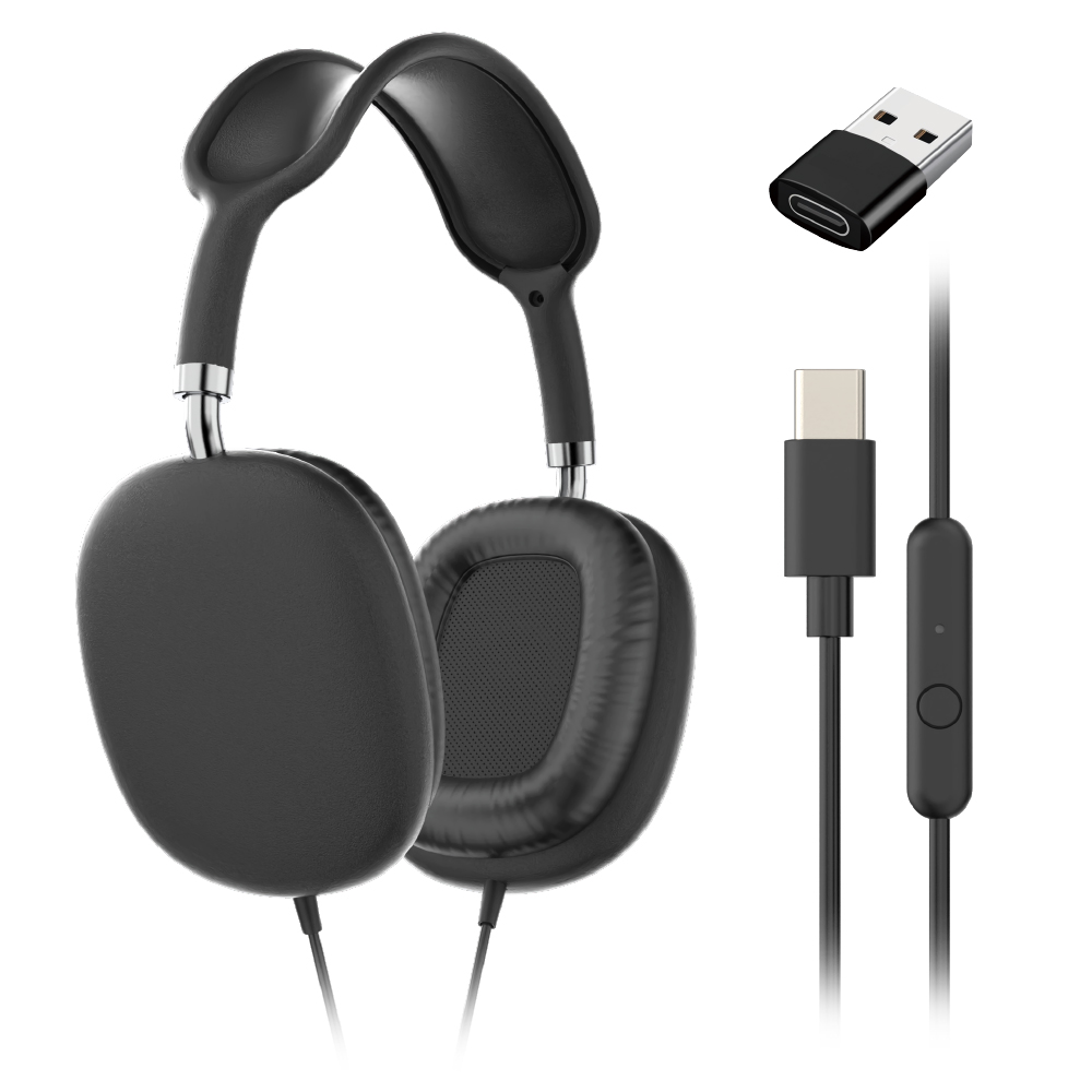 C타입 + USB 유선 헤드셋 마이크 초등학생 어학용 게이밍 인강용 컴퓨터 PC 노트북 게임 사무용 어린이 콜센터 - 상세 이미지 4