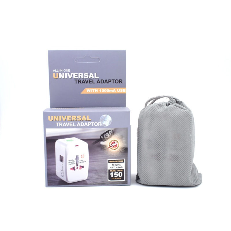 하나로OK 듀얼 USB포트 여행용 어댑터 돼지코 110V-240V 미국 EU UK AU플러그 올인원 - 상세 이미지 5