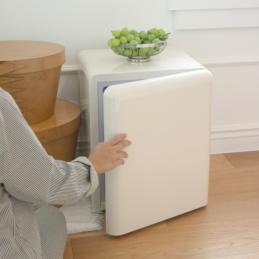 무소음 레트로 미니 30L 원룸 큐브 냉장고 WC-30C 윈세프 술장고 아이보리