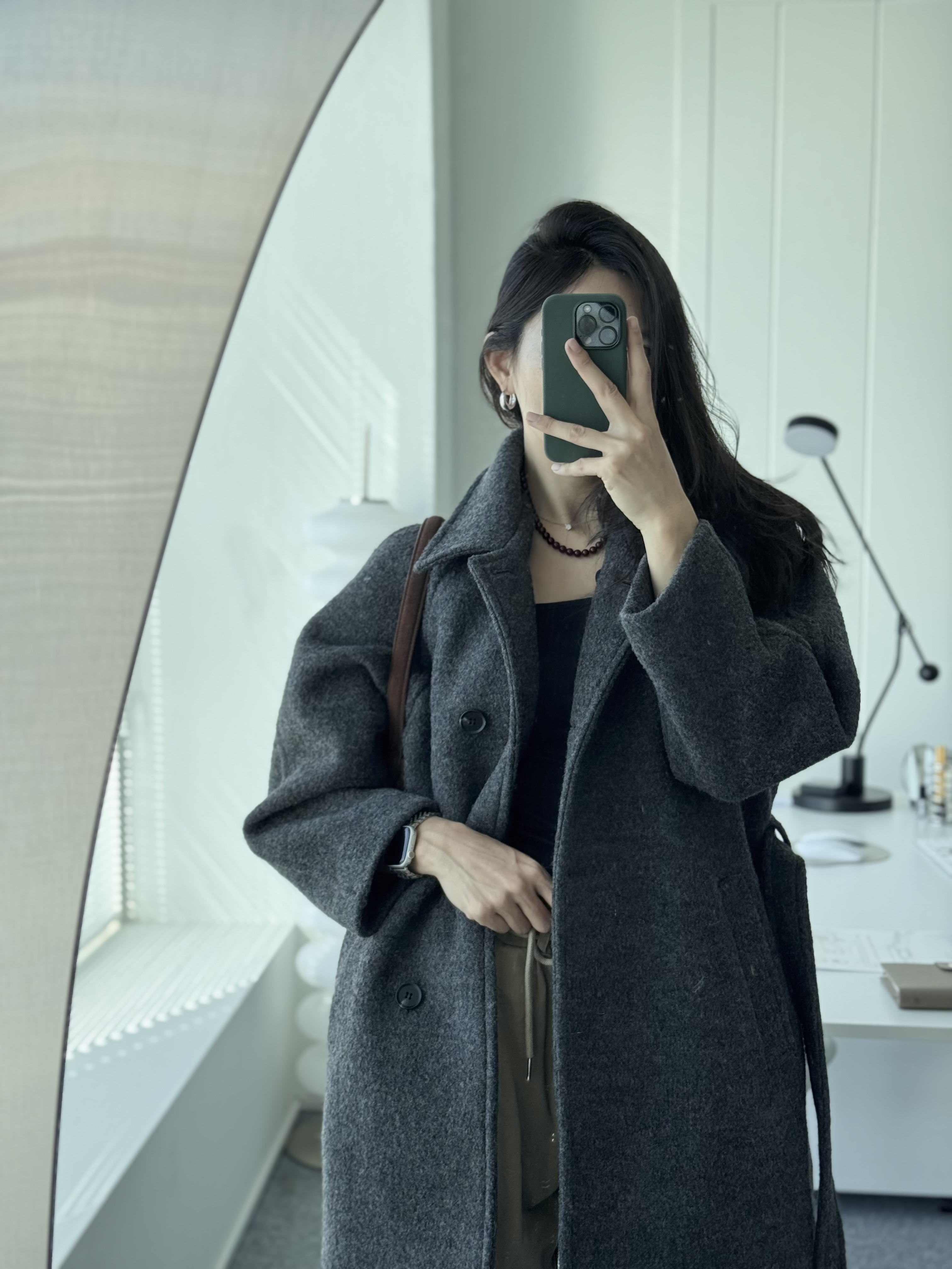 [24 f/w코트] 헤르몬 헤나 하이넥 부클 하프코트 울100 누빔 퀼팅 핸드메이드 640 상세 이미지 85
