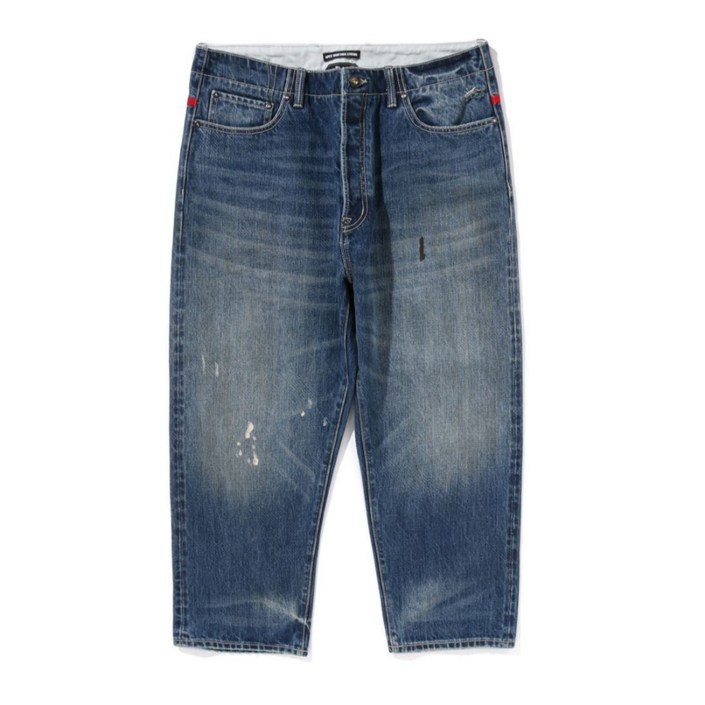 베이프 바지 TAPERED DENIM PANTS 7K80-150-301 - 상품 이미지
