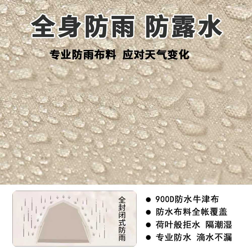 별장 글램핑 방갈로 상품 발코니 쉼터 정자 이동식 인디언 2x2m-베이지 - 상세 이미지 4