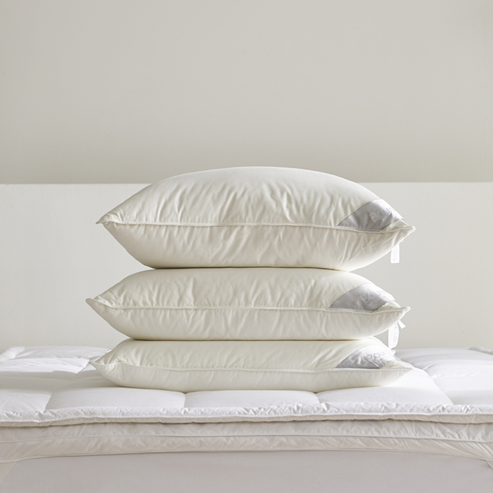 폴란드 구스다운90% 수피마면 호텔 구스베개 50x70cm 1000g