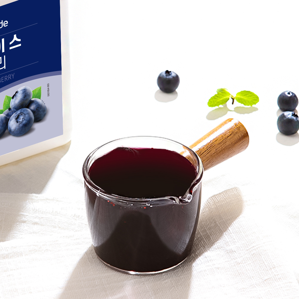 흥국 리얼 베이스 블루베리 1kg 2개 스무디 에이드 카페 - 상세 이미지 3