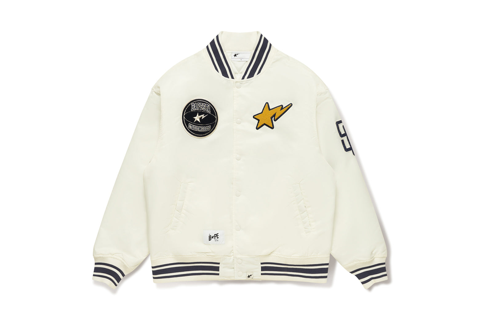 베이프 자켓 BAPE X STADIUM GOODS VARSITY JACKET 2월 신상 1J23-141-901 - 상세 이미지 2