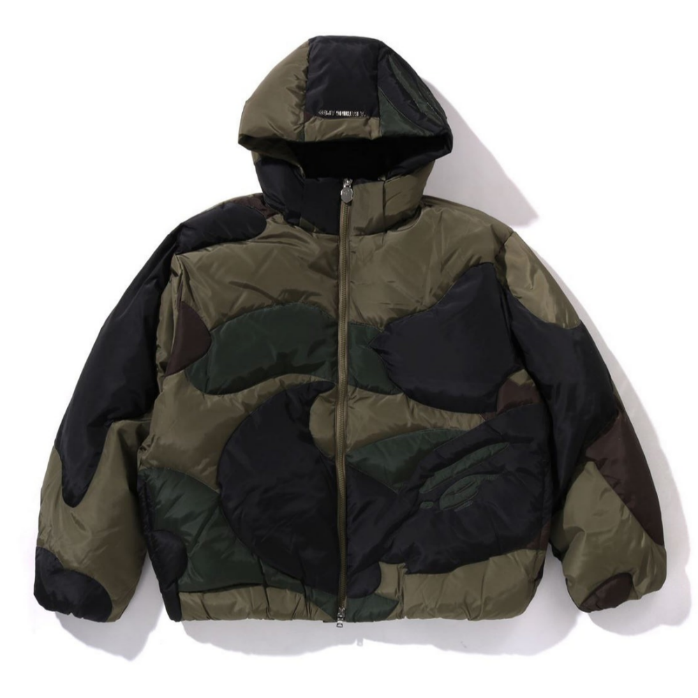베이프 패딩 1ST CAMO NYLON DOWN JACKET 2월 신상 1K80-144-304 - 메인 이미지