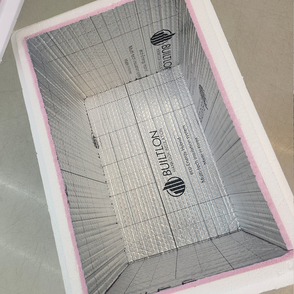 빌트론 열반사단열재 10T 1m x 1m 일반형비접착 길고양이 길냥이 고보협 겨울집 급식소