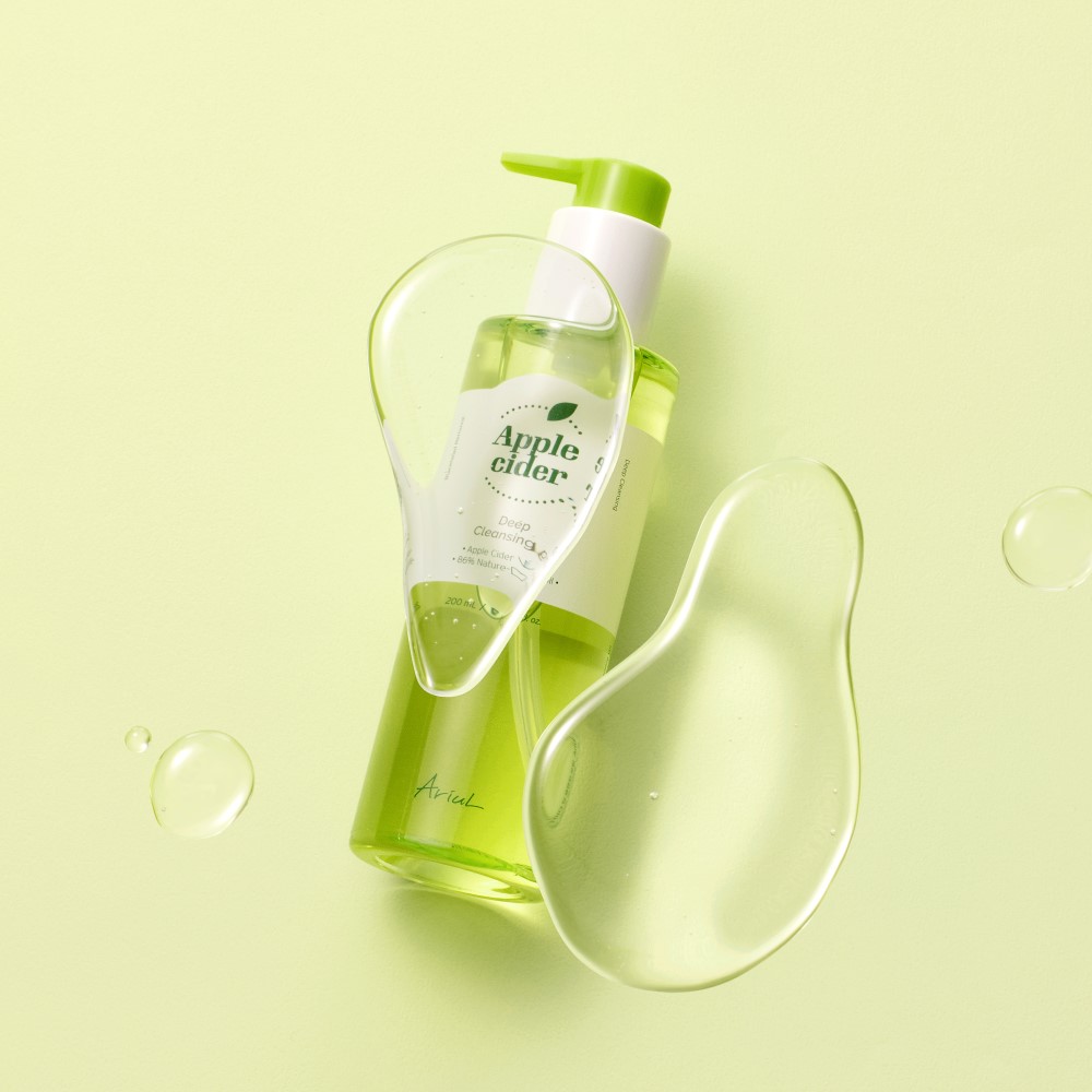 아리얼 애플사이다 사과식초 블랙헤드제거 딥 클렌징 오일 200ml - 상품 이미지