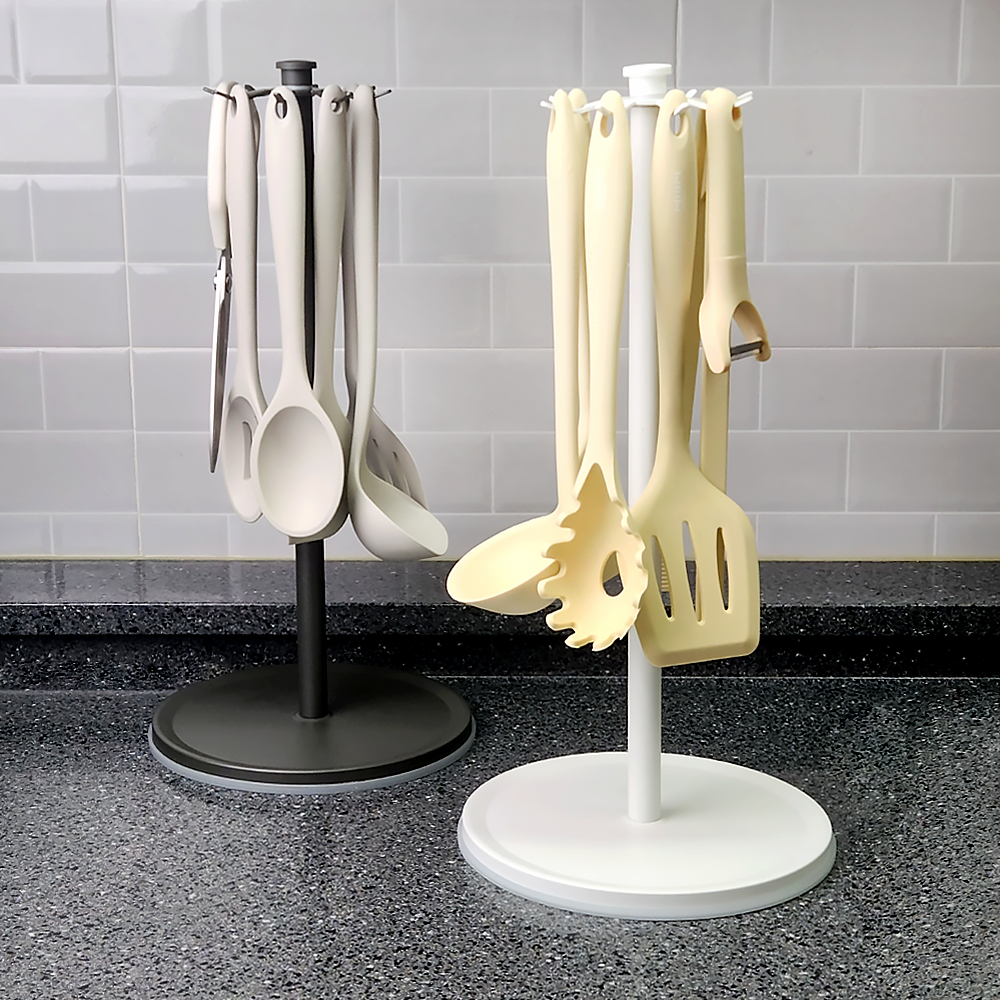 회전 주방조리도구걸이 정리대 정리 국자걸이 행주 싱크대 거치대 360도 제품 이미지