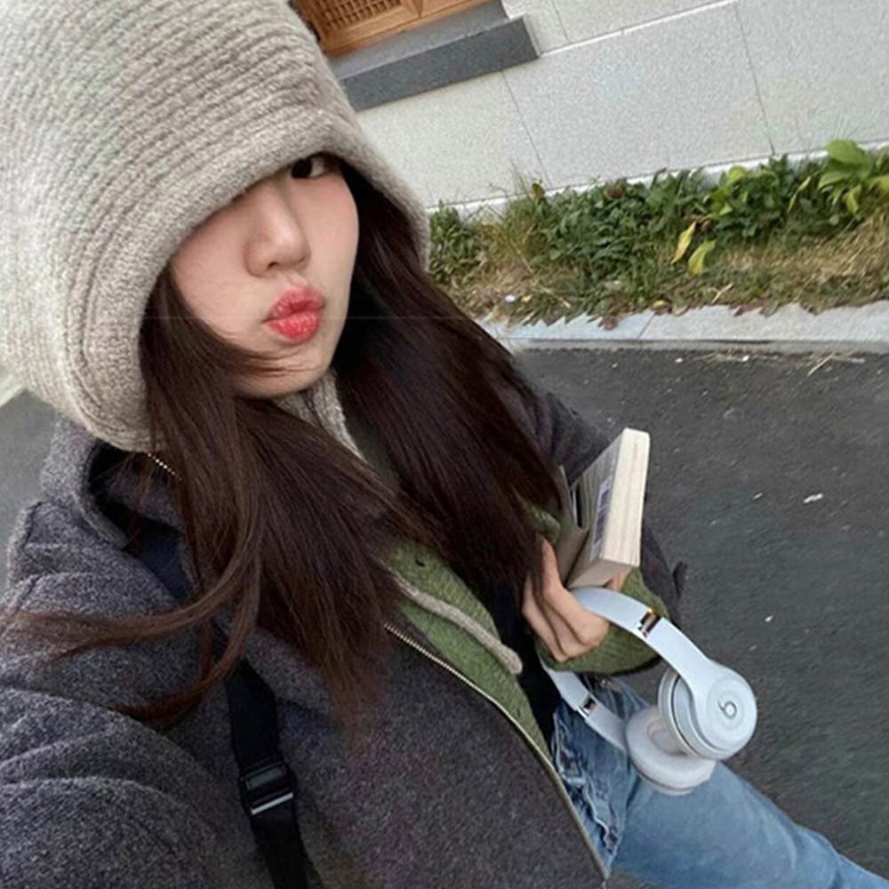 캐시미어 후드 바라클라바 발라클라바 넥워머 니트바바클라바 방한용품 골프 목토시 목워머 이미지 6