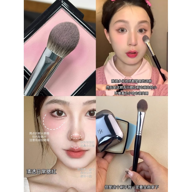 샵에서 쓰는 좁은영역 부분 블러셔 브러쉬 무펄하이라이터 브러시 - 상세 이미지 3