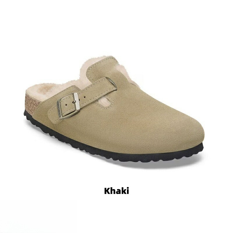 버켄스탁 BIRKENSTOCK 보스턴 셔링 시어링 기모 스웨이드 슬리퍼 - 상세 이미지 2
