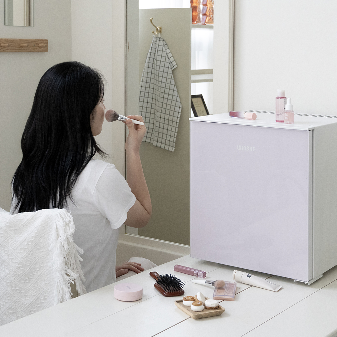 미니 화장품 보관 냉장고 무소음 25L 윈세프 소형 WC-25DPK