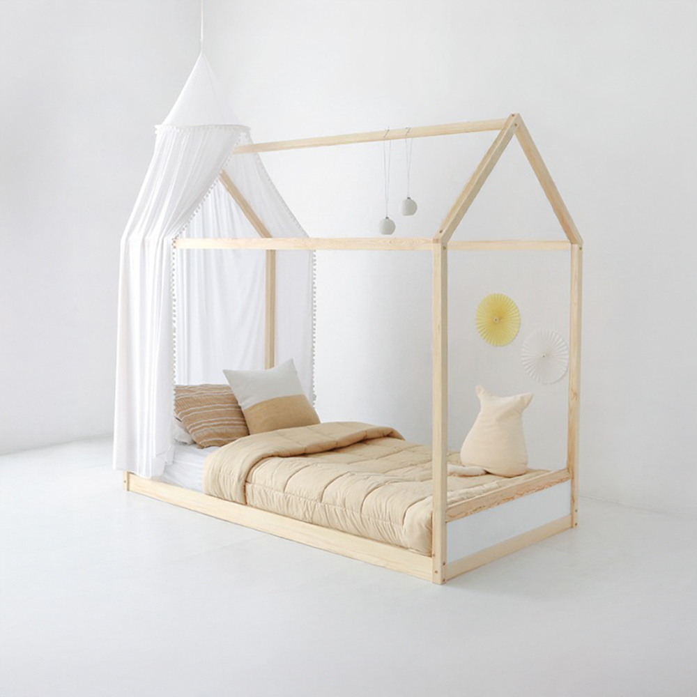 KIZIT 캐노피침대 싱글 100200 소나무