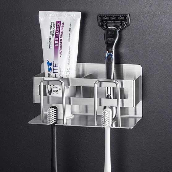 무타공 칫솔걸이 치약 스텐 칫솔꽂이 칫솔거치대 면도기걸이 홀더 전동 전기 보관 제품 이미지