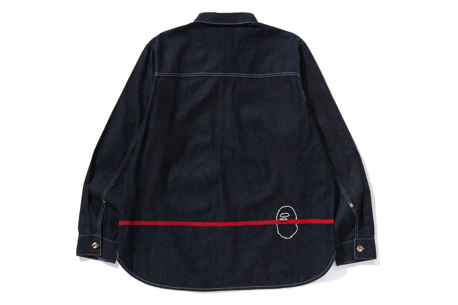 베이프 셔츠 DENIM POCKET LS SHIRT 7K80-131-303 - 상세 이미지 2