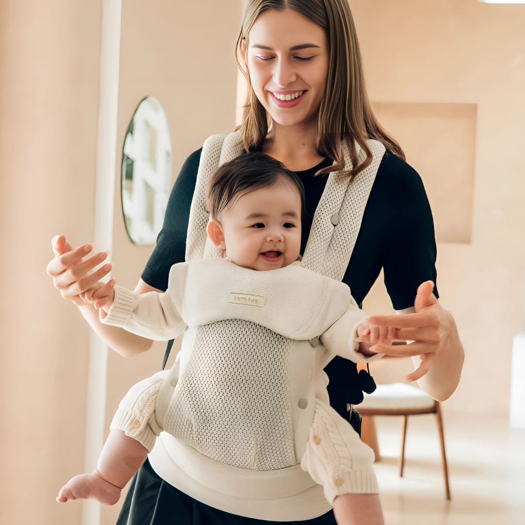 메리튠 더블케어 3D 매쉬 신생아 올인원 아기띠