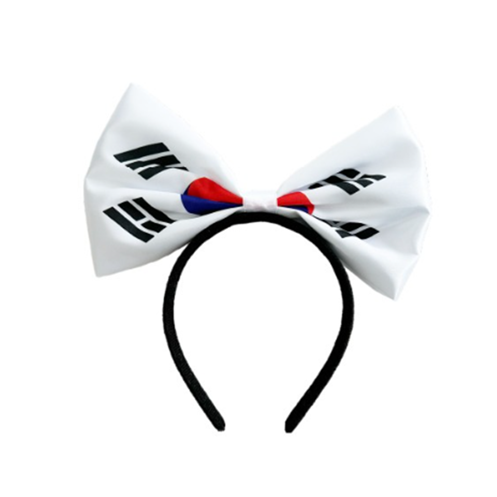시위머리띠 시위 집회 응원 행사 경기 태극기 리본 머리띠 - 상세 이미지 2