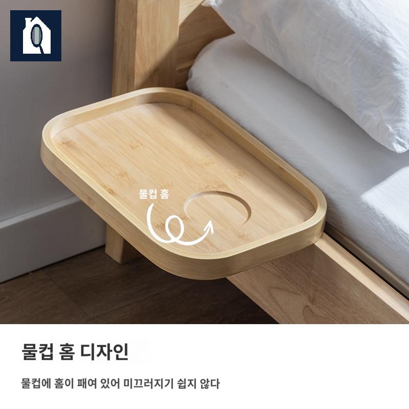 수납 걸이 선반 간이 협탁 사이드 침대 거치대 - 상세 이미지 4