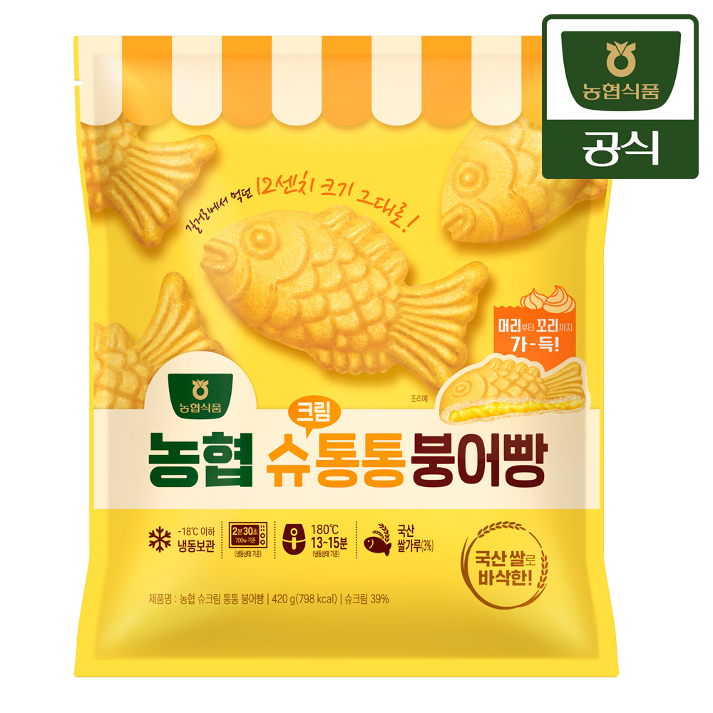 농협식품 농협 팥/슈크림통통 붕어빵 420g 4개 - 상세 이미지 2