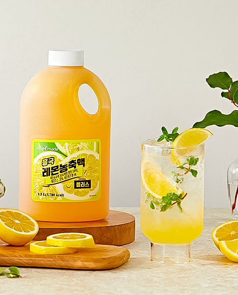 흥국 레몬 농축액 플러스 1.5L 2개 에이드 원액 시럽 - 상품 이미지