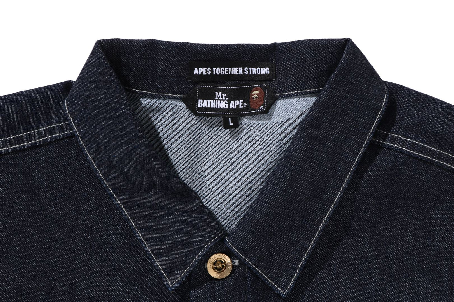 베이프 셔츠 DENIM POCKET LS SHIRT 7K80-131-303 - 상세 이미지 3