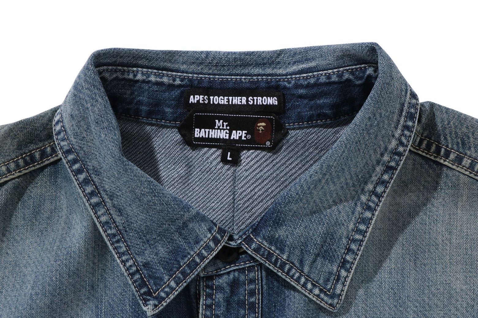 베이프 셔츠 DENIM LS SHIRT 7K80-131-304 - 상세 이미지 3