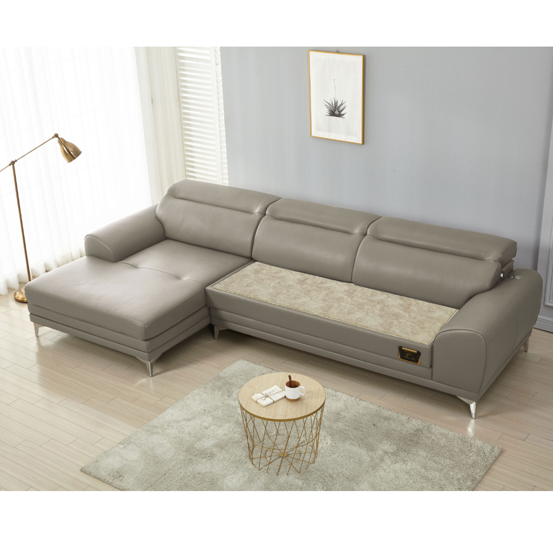 브리즈스톤 앨빈 코너카우치 돌쇼파 가죽 소파 돌침대쇼파