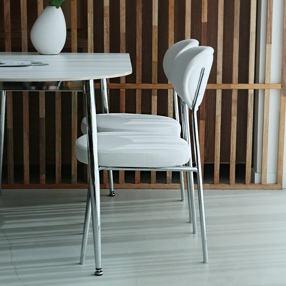 세레스 반타원 4인용식탁 세트 세라믹식탁 포세린 1200 의자2 벤치