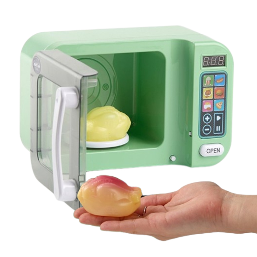 리틀맘그린 소리나는 주방놀이소품 전자레인지 장난감