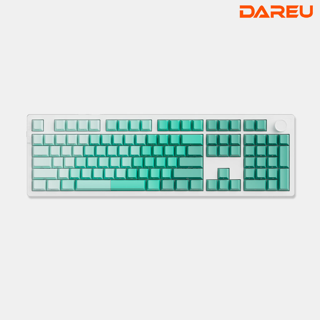 다얼유 EK106PRO 유 무선 기계식 키보드 게이밍 사무용 풀배열 화이트, 클라우드축