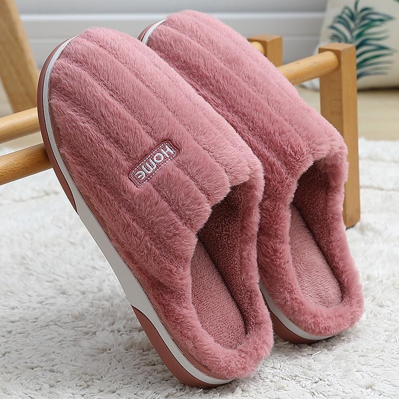 EVA 보온 패딩신발 Solid Slippers 겨울 실내외 슬립온 하우스슈즈 - 상세 이미지 5