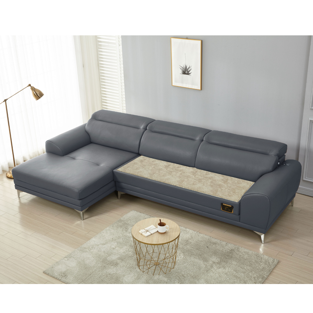 브리즈스톤 앨빈 코너카우치 돌쇼파 가죽 소파 돌침대쇼파