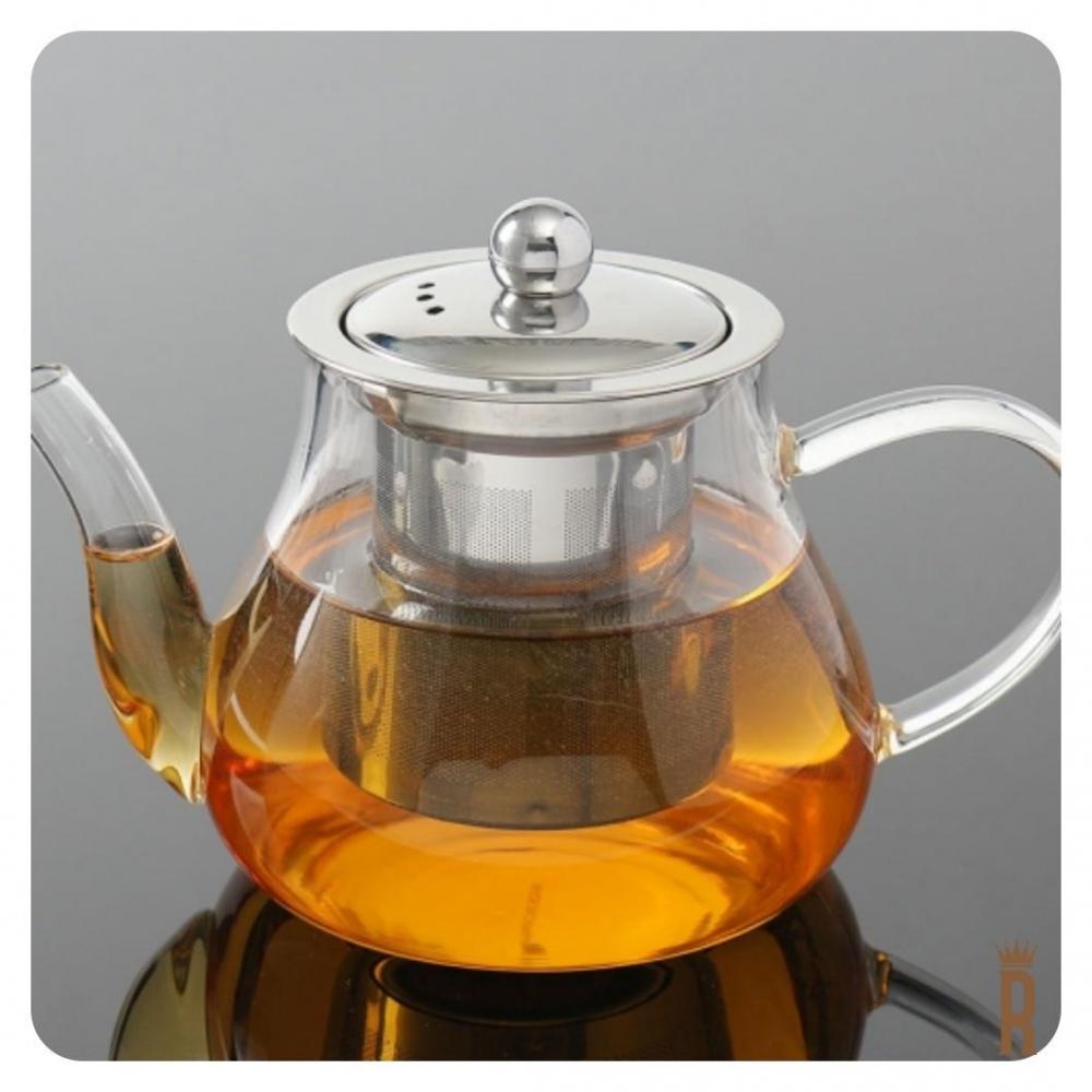 내열유리주전자 차포트 티포트 리베르타 거름망 600ml 티팟 : 오호조아