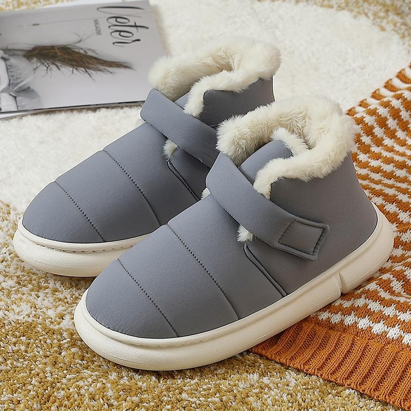 EVA 보온 패딩신발 Solid Slippers 겨울 실내외 슬립온 하우스슈즈 - 상세 이미지 4