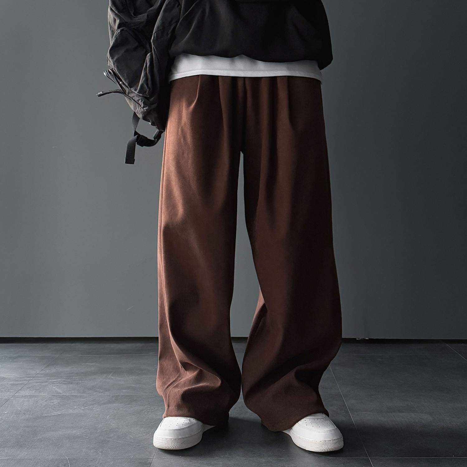 벌룬팬츠 남자와이드팬츠 통큰바지 기모바지 - 상세 이미지 3