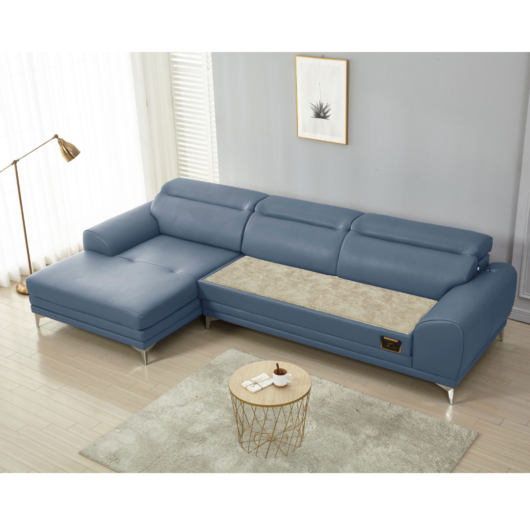 브리즈스톤 앨빈 코너카우치 돌쇼파 가죽 소파 돌침대쇼파