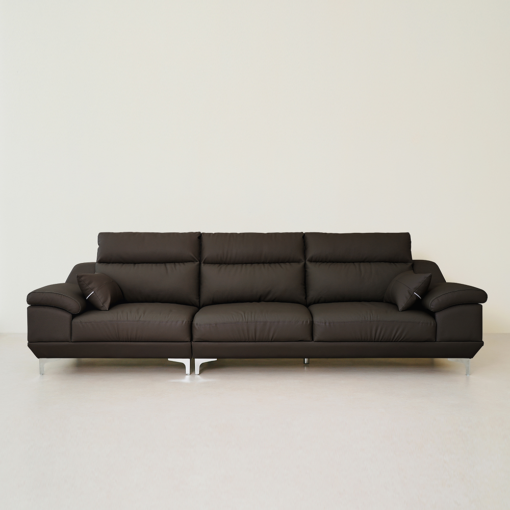 파격특가 할인정보 초코브라운 뉴테라 소파: 생활 질 향상 2 동서가구 뉴테라 천연면피가죽 소파