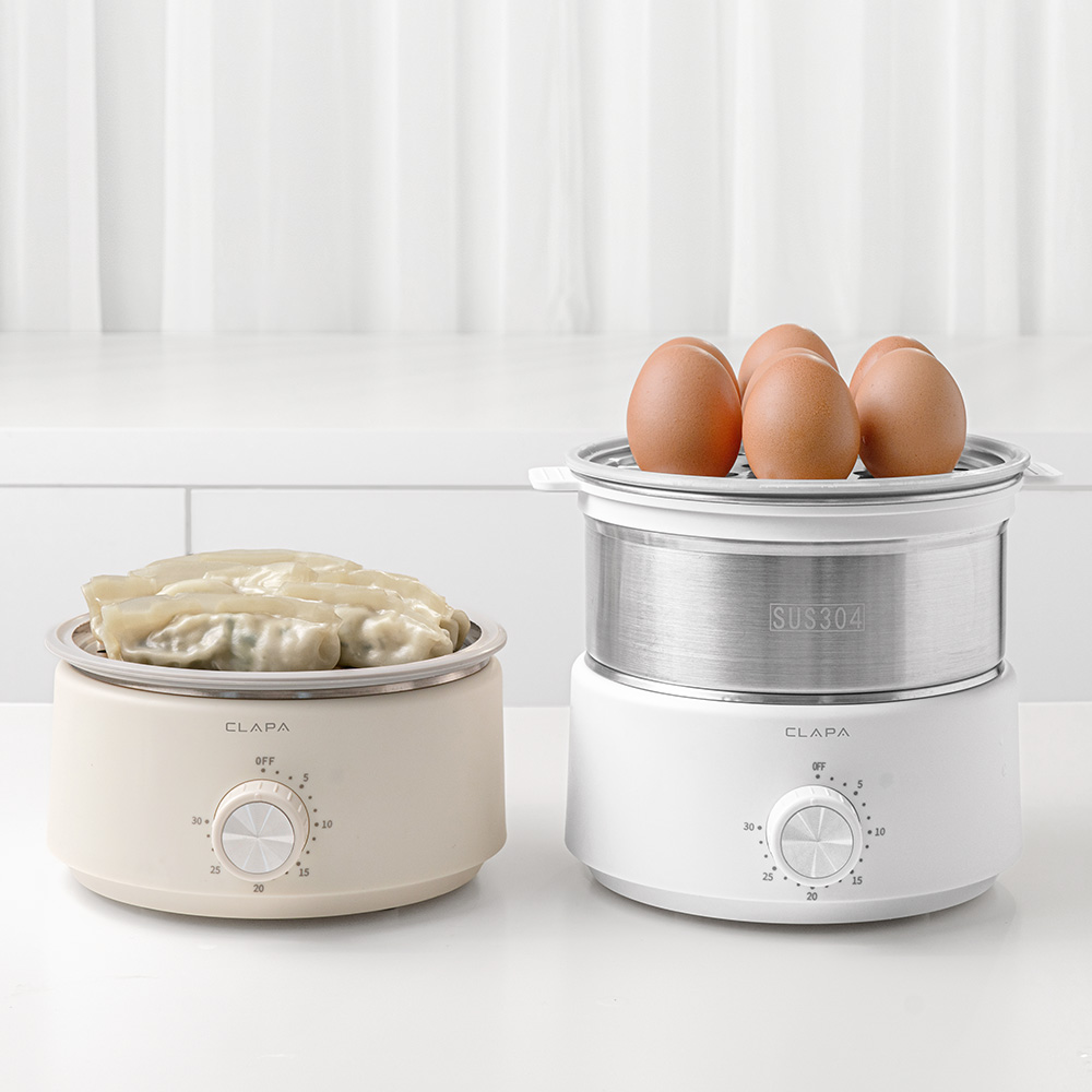 [26년형] 클래파 계란찜기 올스텐 완벽세척 2단 계란삶는 기계 호빵 고구마 완숙 에그쿠커