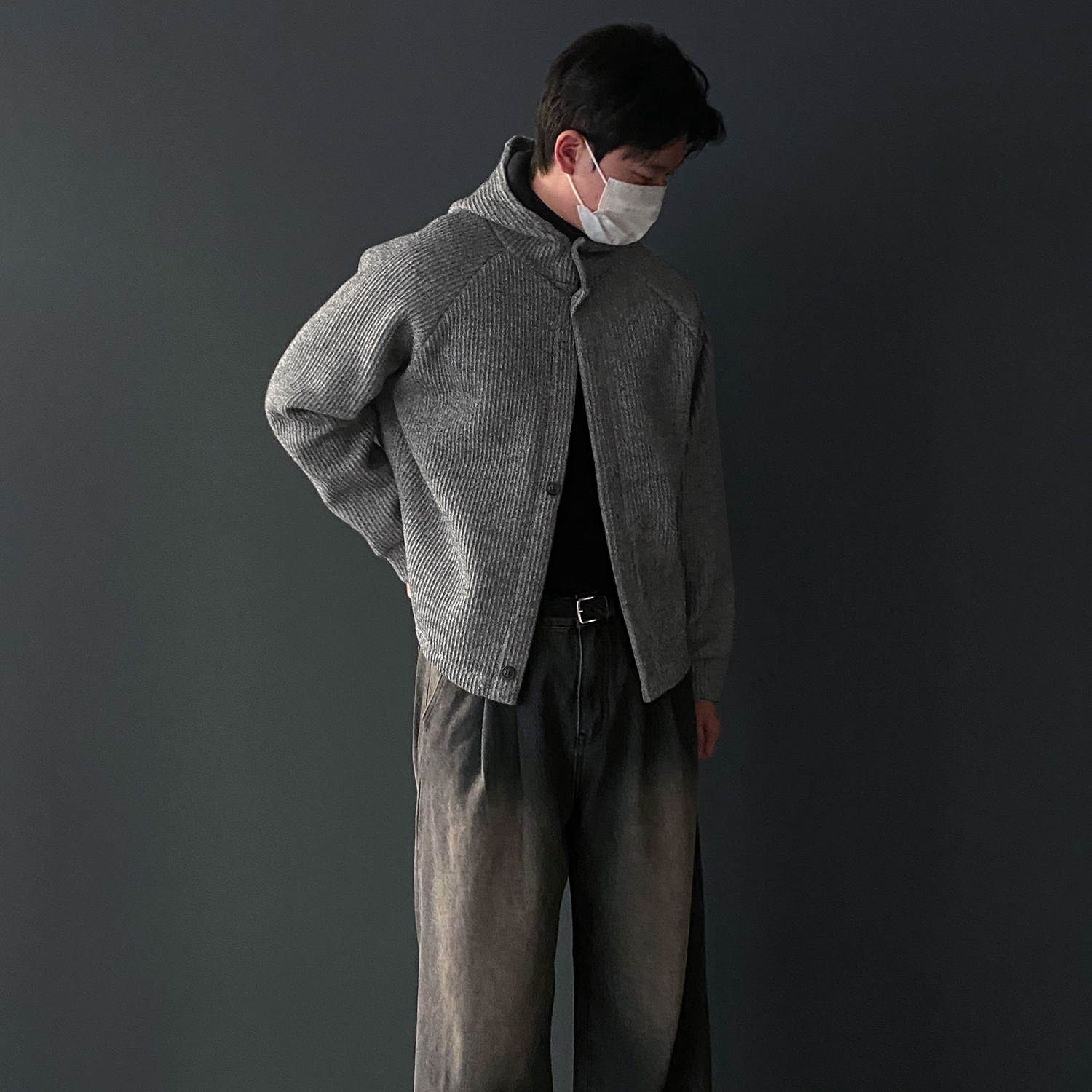 남자크롭자켓 남자후드자켓 - 상세 이미지 2